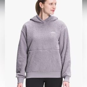 North Face dunraven pullover hoodie in minimal gray size:M